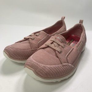 Skechers Pink Microburst 2.0 Best Ever Slip on Comfort Shoes Women’s Size 9